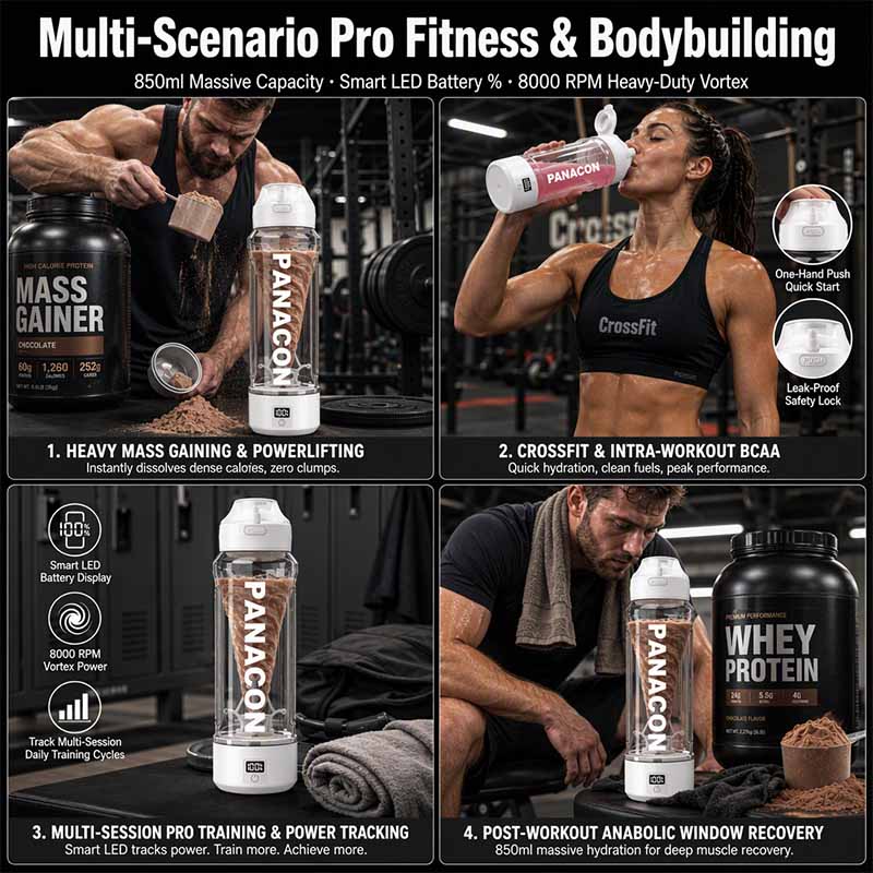 2,USB Protein Shaker Bottles