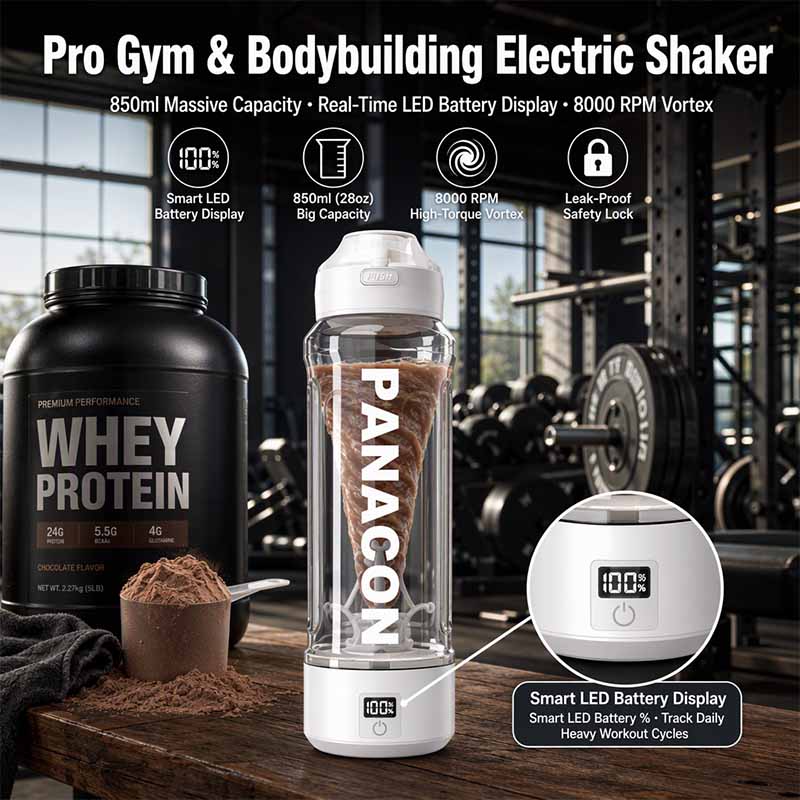 3,USB Protein Shaker Bottles
