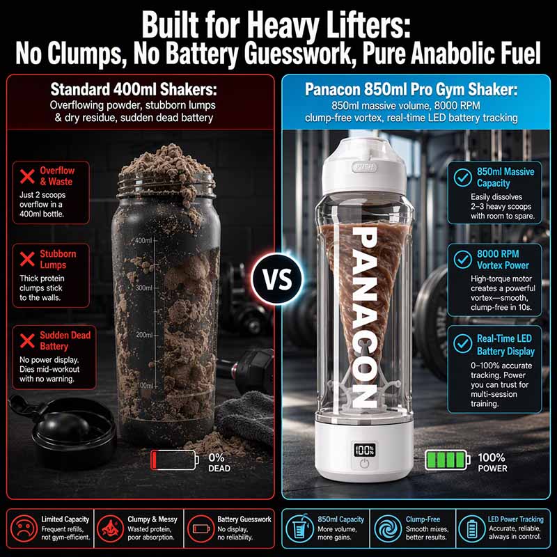 6,USB Protein Shaker Bottles