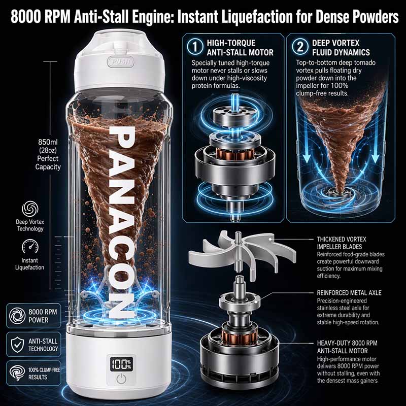 9,USB Protein Shaker Bottles